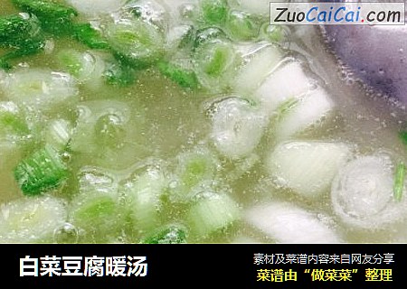 白菜豆腐暖汤
