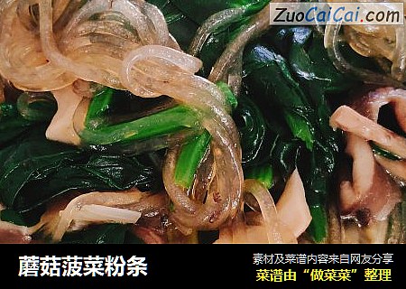 蘑菇菠菜粉条
