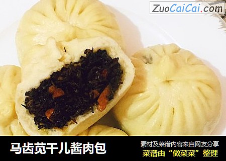 马齿苋干儿酱肉包