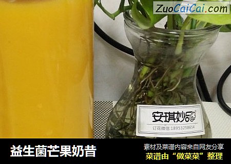 益生菌芒果奶昔