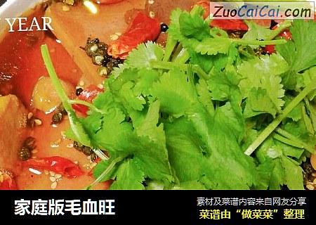 家庭版毛血旺
