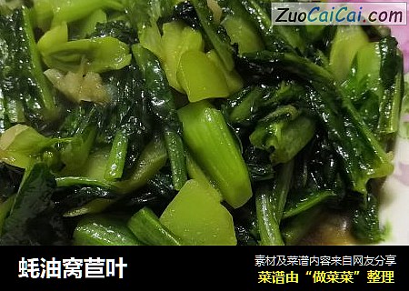 蚝油窝苣叶