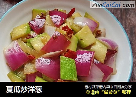 夏瓜炒洋葱