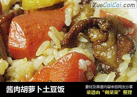 酱肉胡萝卜土豆饭