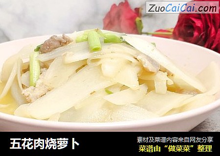五花肉烧萝卜