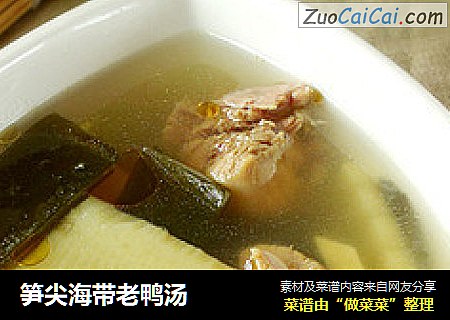 笋尖海带老鸭汤