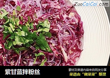 紫甘蓝拌粉丝