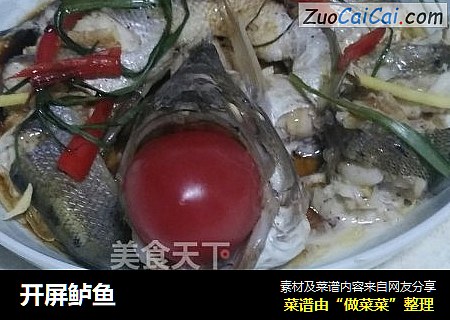 开屏鲈鱼