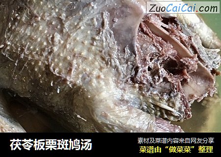 茯苓板栗斑鸠汤
