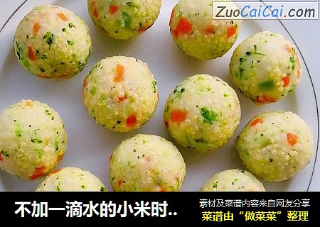 不加一滴水的小米时蔬土豆丸子