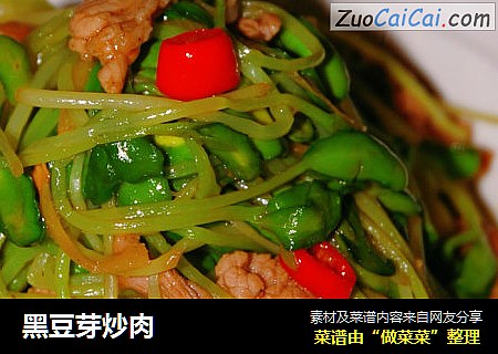 黑豆芽炒肉