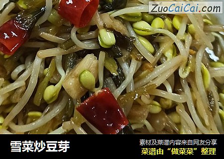 雪菜炒豆芽