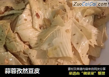蒜蓉孜然豆皮