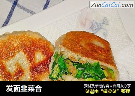 发面韭菜合