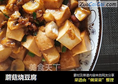 蘑菇烧豆腐