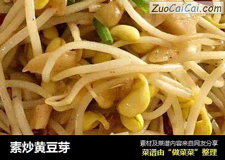 素炒黄豆芽