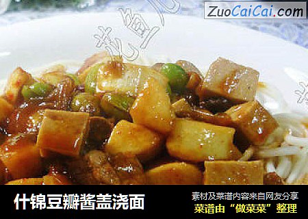 什锦豆瓣酱盖浇面