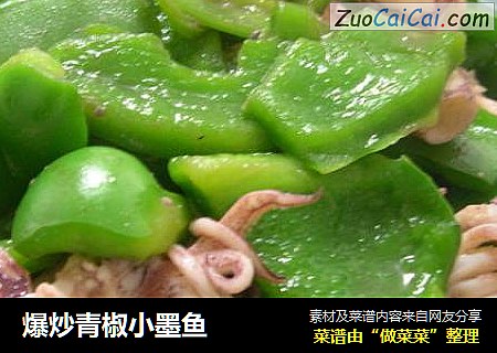 爆炒青椒小墨鱼