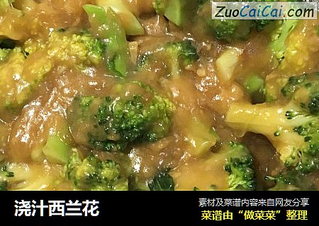 浇汁西兰花