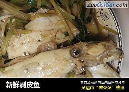 新鲜剥皮鱼