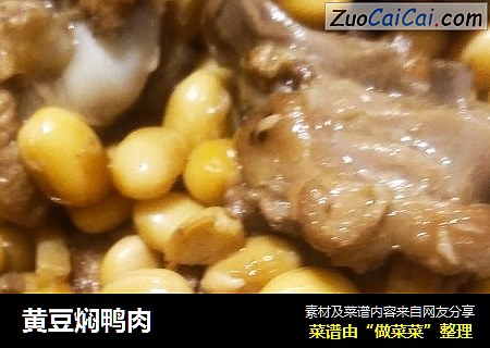 黄豆焖鸭肉