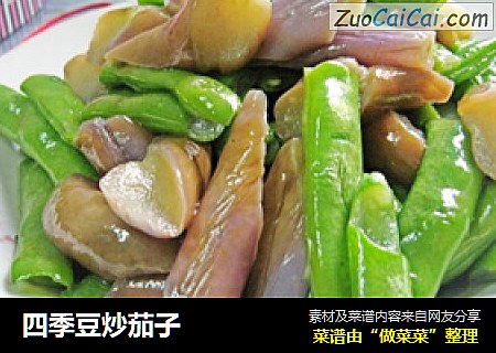 四季豆炒茄子