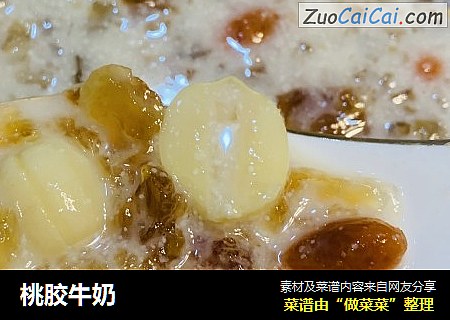 桃胶牛奶
