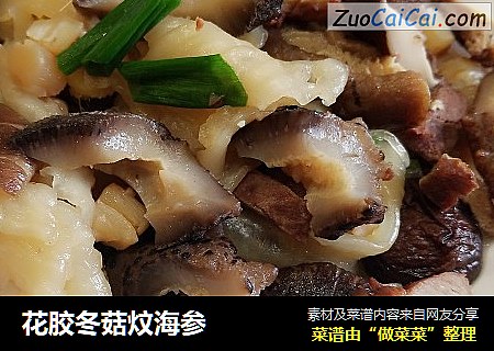 花胶冬菇炆海参