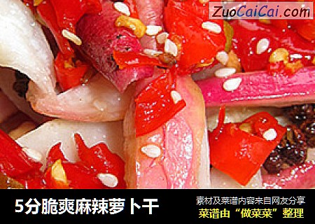5分脆爽麻辣萝卜干