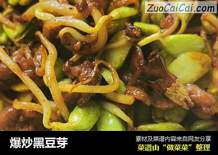 爆炒黑豆芽