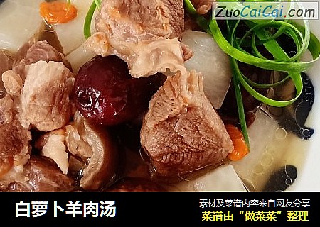 白萝卜羊肉汤