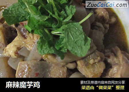 麻辣魔芋鸡