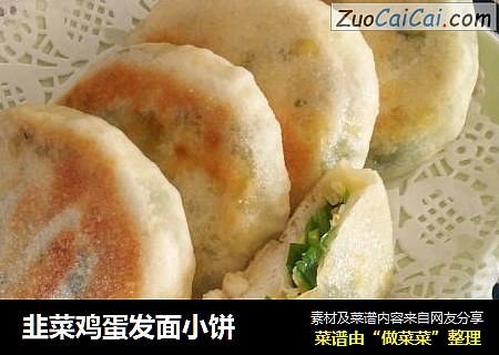 韭菜鸡蛋发面小饼