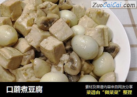 口蘑煮豆腐