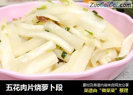 五花肉片烧萝卜段