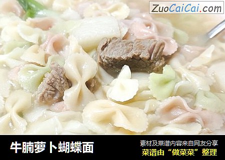 牛腩萝卜蝴蝶面