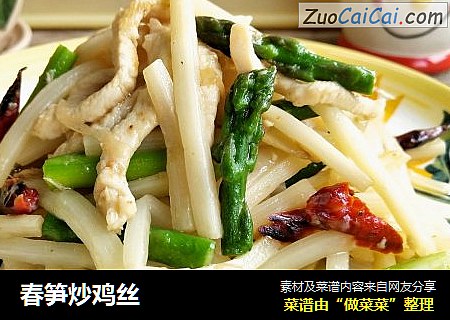 春笋炒鸡丝