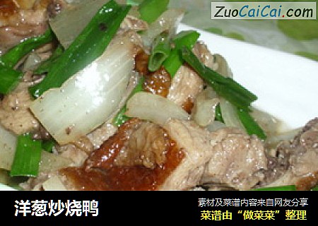 洋葱炒烧鸭
