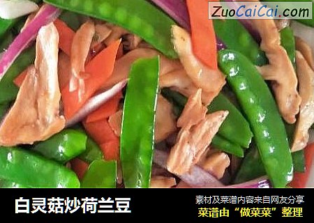 白灵菇炒荷兰豆