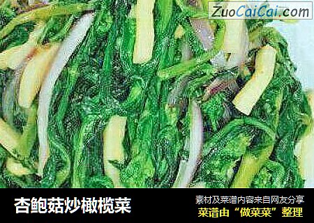 杏鲍菇炒橄榄菜