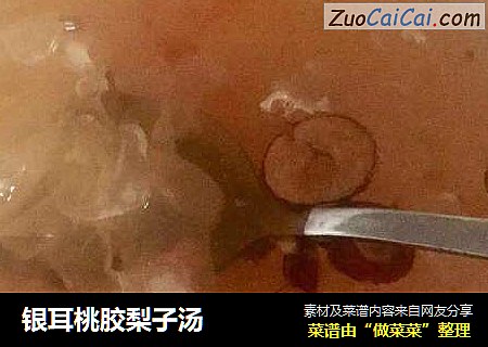 银耳桃胶梨子汤