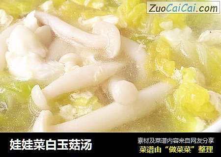 娃娃菜白玉菇汤
