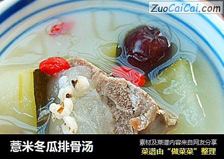 薏米冬瓜排骨汤