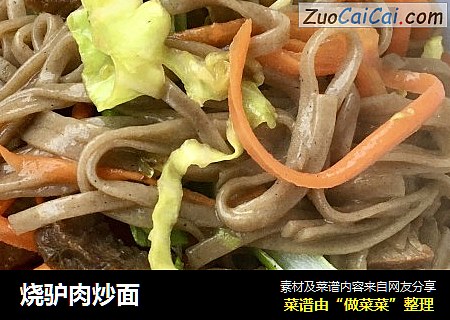 烧驴肉炒面