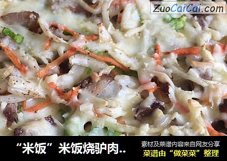 “米饭”米饭烧驴肉披萨