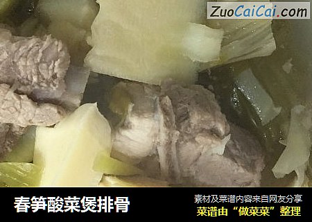 春笋酸菜煲排骨