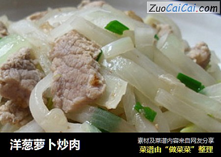 洋葱萝卜炒肉
