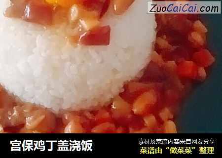 宫保鸡丁盖浇饭