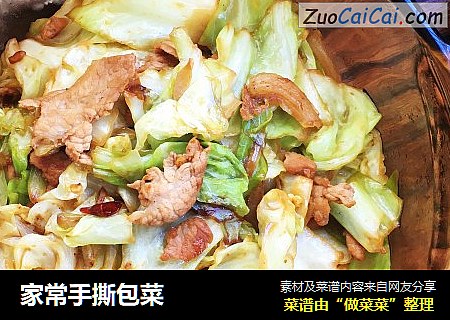 家常手撕包菜