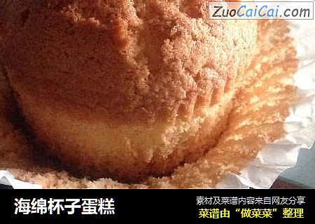 海绵杯子蛋糕